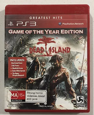 Dead Island PS3 Game Of The Year Edition Region 1 Complete Playstation  • $13.95