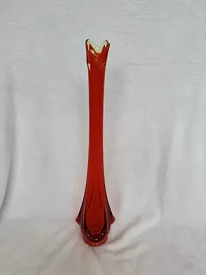 Viking Persimmon 21” Swung Vase • $150