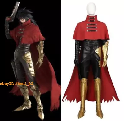 Final Fantasy VII Rebirth Vincent Valentine Cosplay Costume Men Unifrom Outfits • $148.92