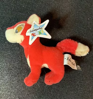 Neopets Red Lupe 4  Plush Wolf 2004 McDonald's Stuffed Animal Toy • $12.99