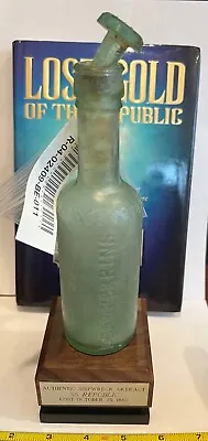 Ss Republic Lea & Perrin's Worchestershire Bottle W/ Wood Base Coa Books • $485.85