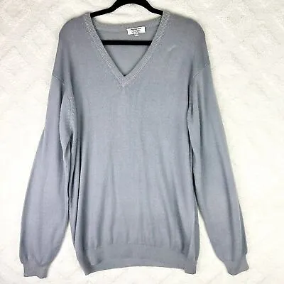 Pashmina Men's Vintage Nepal V-Neck Sweater Size XL Light Blue • $40