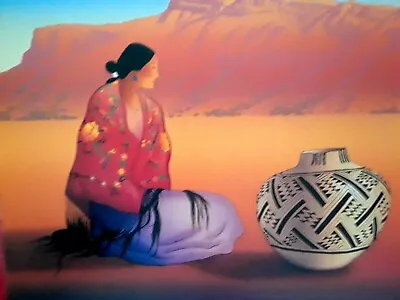 R.C.Gorman Print   MYSTIC MESA  Navajo Native American Art-10.5x13----SALE 7.50 • $7.50