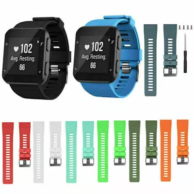 Silicone Wrist Band Strap Bracelet Replacement For Garmin Forerunner 35 Watch • $15.32