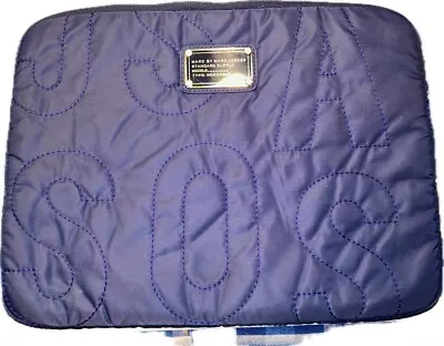 Marc Jacobs Standard Supply Laptop Case Cover SOS Blue Quilted Nylon • $19