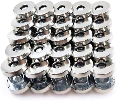 50 Sets Magnetic Purse Snap Clasps Button /Great For Closure Purse Handbag • $11.71