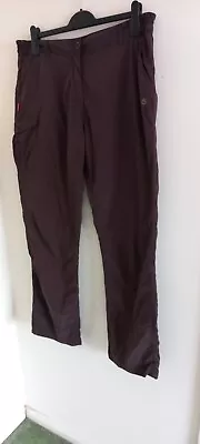 Craghoppers Women's NosiLife Trousers. Size 16R Brown Lightweight  • £9.99