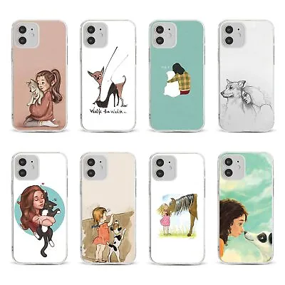 Case For Iphone 15 14 13 12 Shockproof Phone Cover Pet Lover Girl Cute Cartoon • £5.99