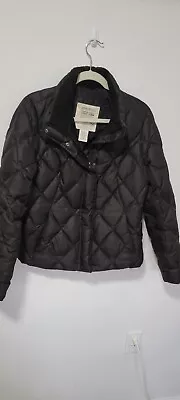  Women's Eddie Bauer  Black Premium Quality Goose Down Puffer Jacket SIZE MEDIUM • $25