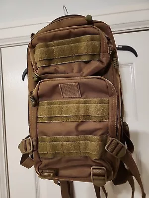 3 Day Bag Assault Pack Flying Circle Presidio Tactical Backpack Bugout Coyote • $10