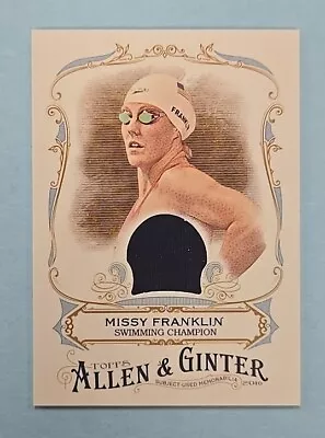 2016 Allen & Ginter Missy Franklin Relic Jersey #FSRA-MF Card • $4.99