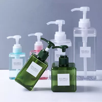 £3.84 • Buy Portable Travel Hand Pump Soap Dispenser Shampoo Shower Lotion Refillable Bottle