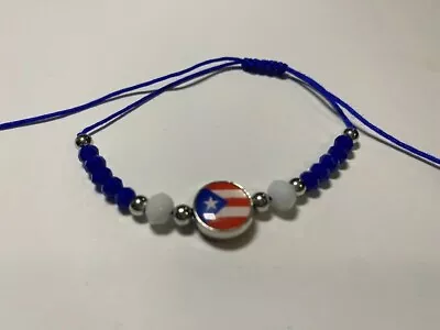 Puerto Rico Handmade Macrame Flag Bracelet • $5.99