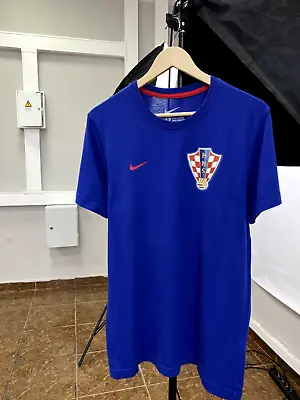 🇭🇷 Nike Croatia Jersey Football T-shirt Size L Color Blue • $35