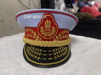 Colonel Gaddafi Military Army General Officers Parade Dress Visor Hat Cap • $110.87