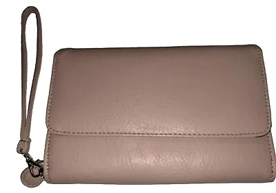 MY BIG FAT RFID CHECKBOOK WALLET/Wristlet ZIPAROUND  Baby Pink MSRP $45 • $27.30