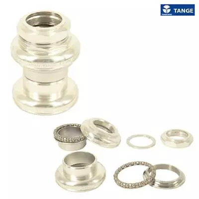 Tange Seiki 1500 Levin NJS 1  Threaded Polished Alloy Headset In Silver  • £44.99