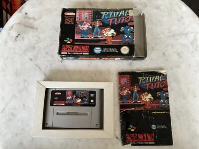 £79.99 • Buy Rival Turf EUR OVP/CIB Boxed Super Nintendo SNES