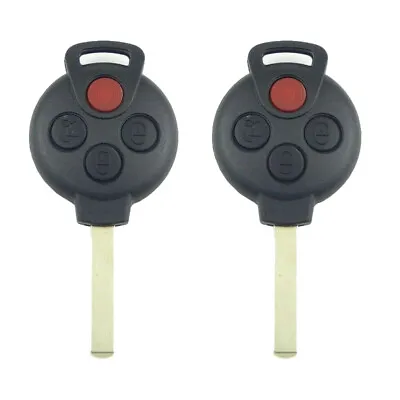 $8.95 • Buy 2x Remote Key Fob 4 Button Case Shell For Mercedes-Benz Smart Fortwo 2005-2015
