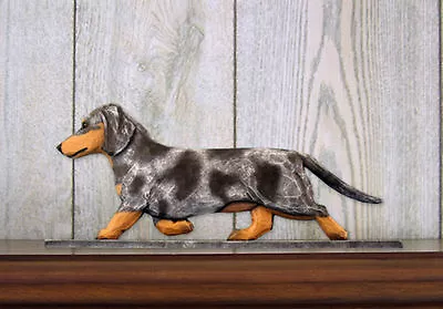 Dachshund Smooth Sign Plaque Wall Decor Blue Dapple • $52.99