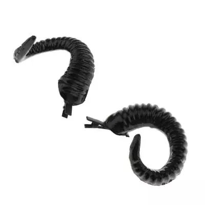 Artificial Ram Horns Hairpins Black Evil Devil Sheep Goat Faun Horn Costume • $20.03