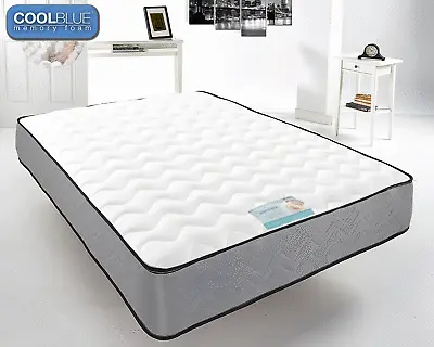 Touch Cool Blue Orthopedic Memory Foam Mattress - Anti Allergy Micro Quilted • £97.73