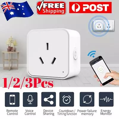 Tuya WiFi / Zigbee 16A Smart Socket Plug Voice Control For Alexa Google Home AU • $19.99