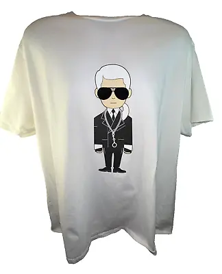 Karl Lagerfeld Men's Size XXL T-Shirt Top Graphic Print Short Sleeve Crew Neck • $14.99