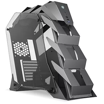 OPEN BOX K1 Gray Open Frame MID-TOWER Gaming PC Computer Case ATX Micro-ATX ITX • $109.99