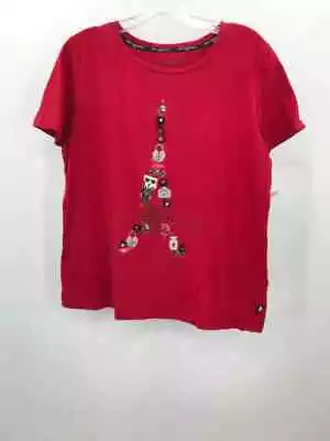 Pre-Owned Karl Lagerfeld Red Size Medium Graphic T-shirt • $17.59