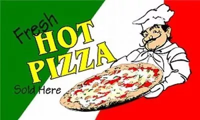 3x5 Advertising Fresh Hot Pizza G W R Italy Italian 3'x5' Flag Business Banner • $6.63