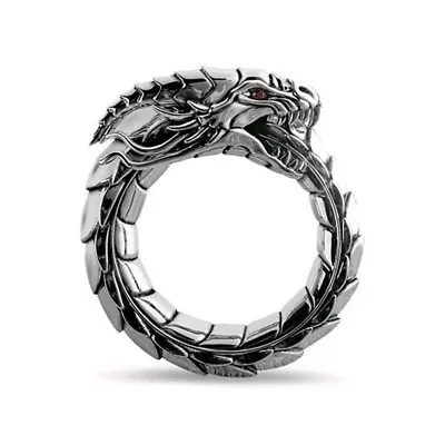 Punk Men Women Viking Dragon Scales Ring Dragon Animal Rings Cool Jewelry Gifts • $1.46