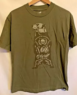 VANS Shirt Mens Size Medium Brown Bear California Skater Off The Wall T-Shirt • $21.99