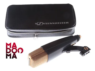 SENNHEISER MD421 HL 8 GOLD Vintage Cardioid Microphone +Clip+Case MINT #22731 • $799