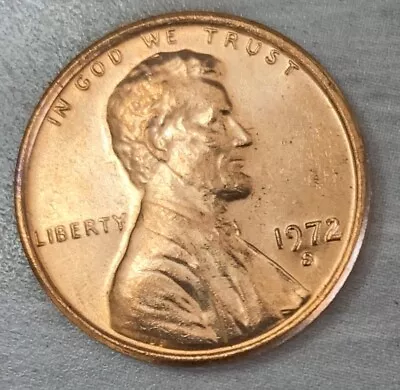 1972-S Lincoln Memorial Penny Uncirculated US One Cent Coin • $1.24