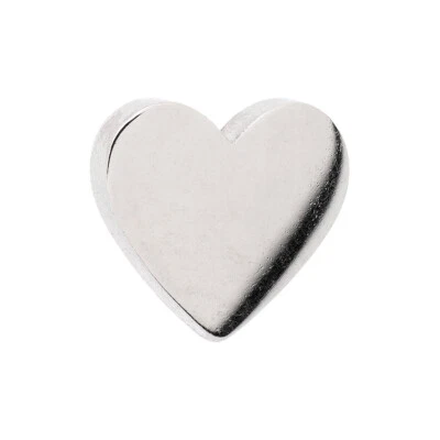 £2.99 • Buy Blue Banana Surgical Steel Silver Heart Micro Dermal Anchor Top Surface Piercing