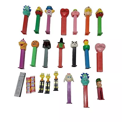 Vtg Lot Of 21 Pez Dispensers Bubbleman Clown Witch Star Wars And Others • $19.99