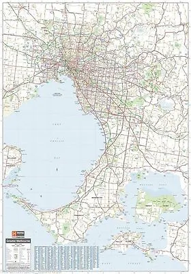 $27.90 • Buy (FOLDED) MAP OF GREATER MELBOURNE (70x100cm) POSTER VICTORIA AUSTRALIA PRINT