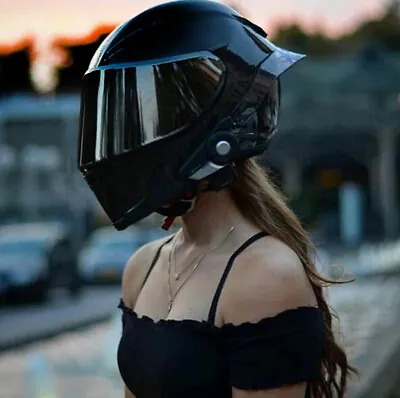 Full Face Motorcycle Helmet Motocross Racing Off Road Street Carbon Fiber DOT • $76.40