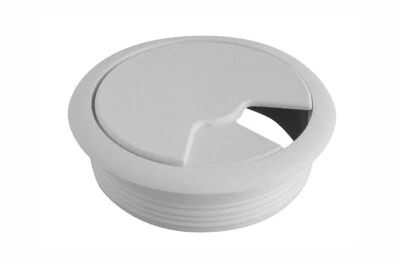 £2.10 • Buy 60mm PC Computer Desk Plastic Grommet Table Cable Tidy Wire Hole Cover