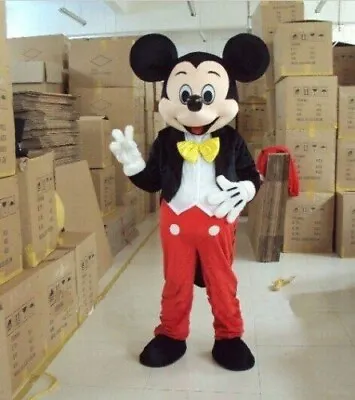 【Top Sale】Hot Mickey Mouse Mascot Costume Adult Size Party Dress Suit Halloween • $129.99