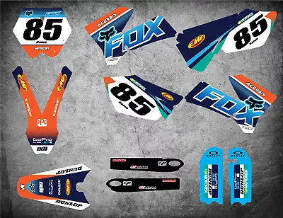 Custom Graphics Full Kit To Fit KTM 85 2006 - 2012 Models FOXY STYLE Stickers • $212.42