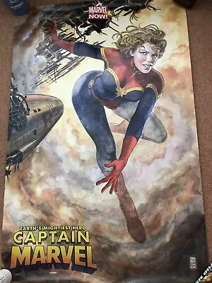 Marvel Captain Marvel Earths Mighiest Hero Poster • £4