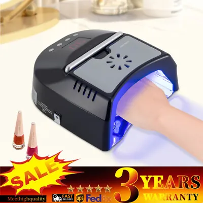 New 72W Cordless UV LED Nail Lamp Rechargeable Nail Dryer Lamp For Gel Nails+Fan • $93.10