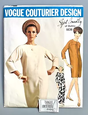 1967 Vogue Couturier Design Sybil Connolly 1838 Un-cut/complete/label Sz.16 • $18