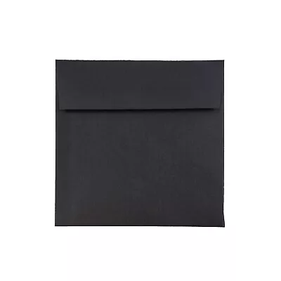 JAM Paper 6 X 6 Square Invitation Envelopes Black Linen V01212I • $69.11