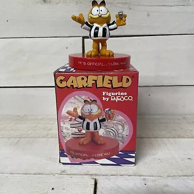 ENESCO Garfield Referee “it’s Official I Love You Figure”  1981 Vintage W/ Box • $24.69