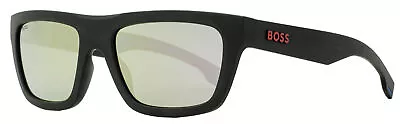 Hugo Boss World Cup Sunglasses B1450S 0VKDC Matte Black/Blue 57mm • $59