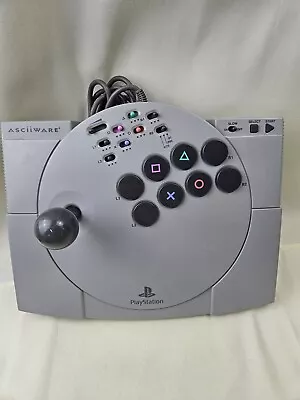 Asciiware Ascii Stick Playstation 1 PS1 Arcade Joystick Controller  TESTED • $35