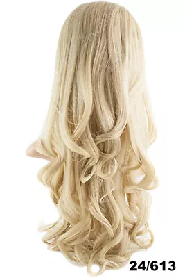 KoKo EVA SUPERIOR Long Curly Half Head Wig Loose Curls Weave • £24.99
